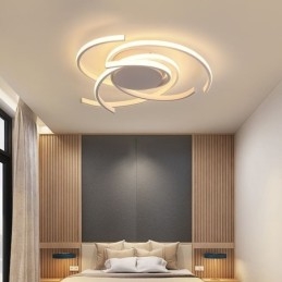 Luminária de teto embutida em acrílico moderna, iluminação criativa para decoração