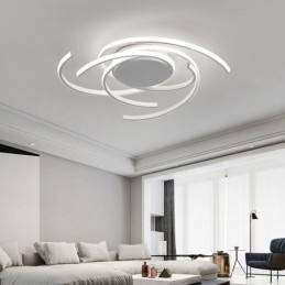 Luminária de teto embutida em acrílico moderna, iluminação criativa para decoração