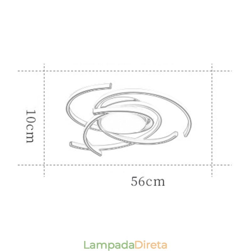 Luminária de teto embutida em acrílico moderna, iluminação criativa para decoração
