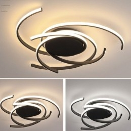 Luminária de teto embutida em acrílico moderna, iluminação criativa para decoração