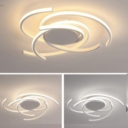 Luminária de teto embutida em acrílico moderna, iluminação criativa para decoração