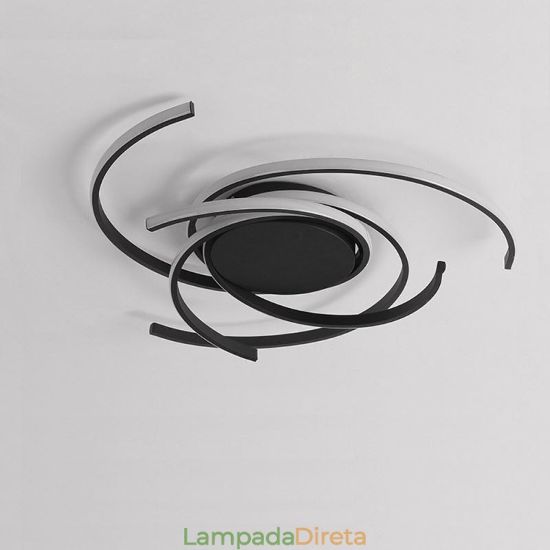 Luminária de teto embutida em acrílico moderna, iluminação criativa para decoração