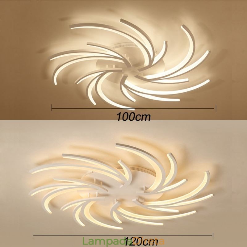 Moinho de vento moderno Flush Mount Ceiling Light Irregular Decoration Lighting