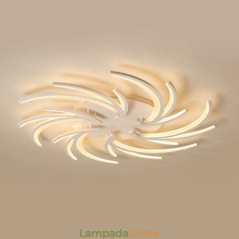 Moinho de vento moderno Flush Mount Ceiling Light Irregular Decoration Lighting