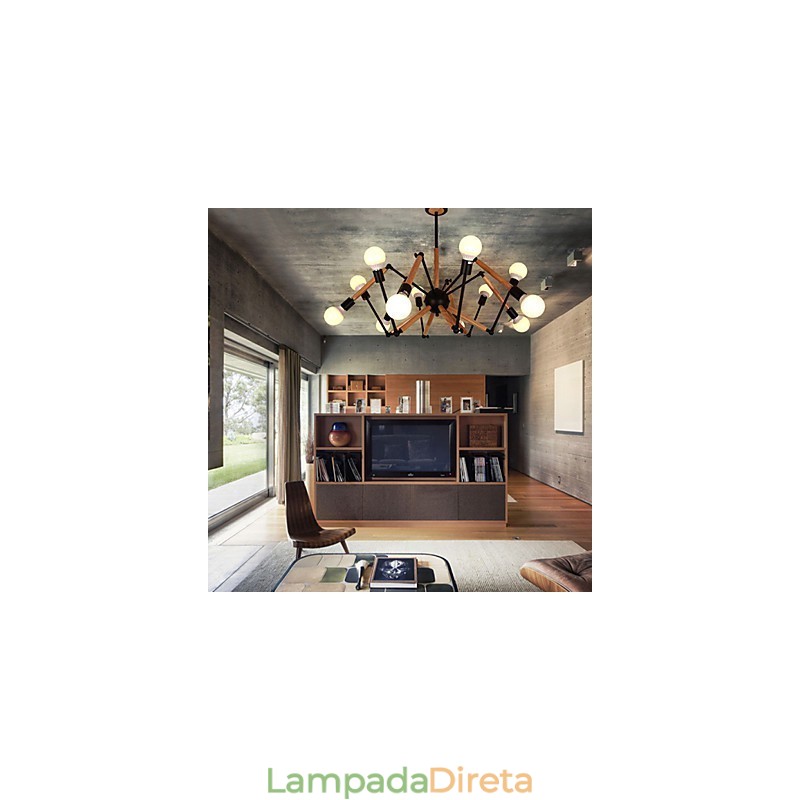 Lustre Mini Estilo Moderno Contemporâneo Metal