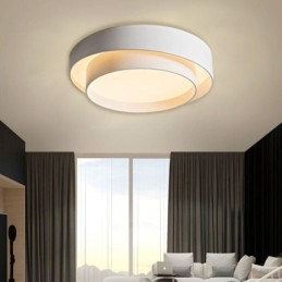 Luminária de teto circular embutida contemporânea