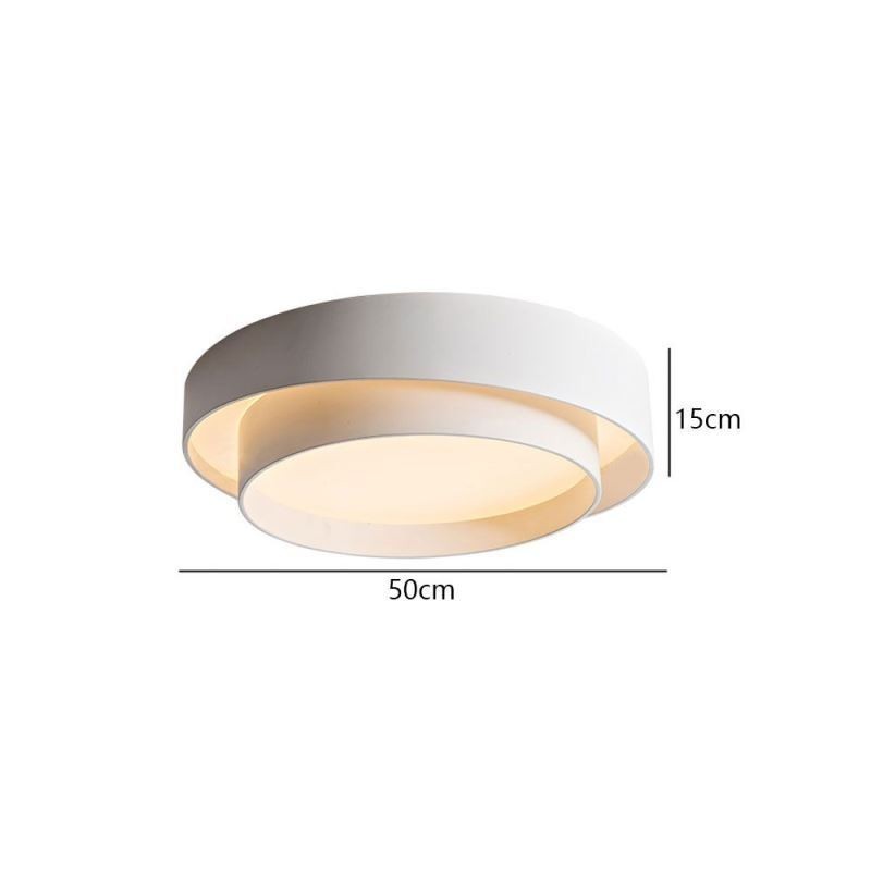 Luminária de teto circular embutida contemporânea