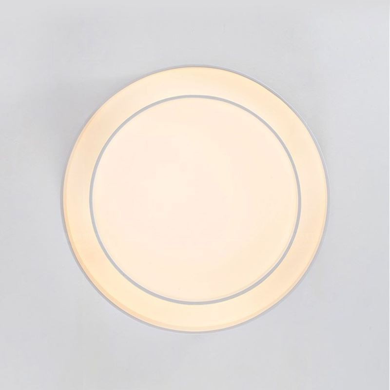 Luminária de teto circular embutida contemporânea