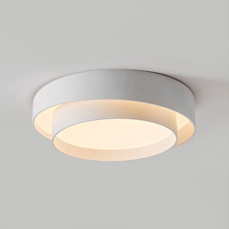 Luminária de teto circular embutida contemporânea