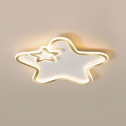 Luminária de teto Creative Star Flush Mount Golden Star