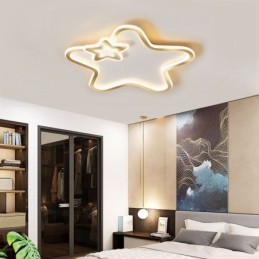 Luminária de teto Creative Star Flush Mount Golden Star