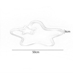 Luminária de teto Creative Star Flush Mount Golden Star