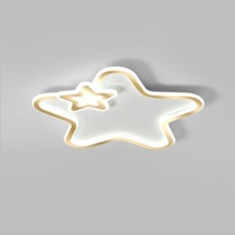 Luminária de teto Creative Star Flush Mount Golden Star