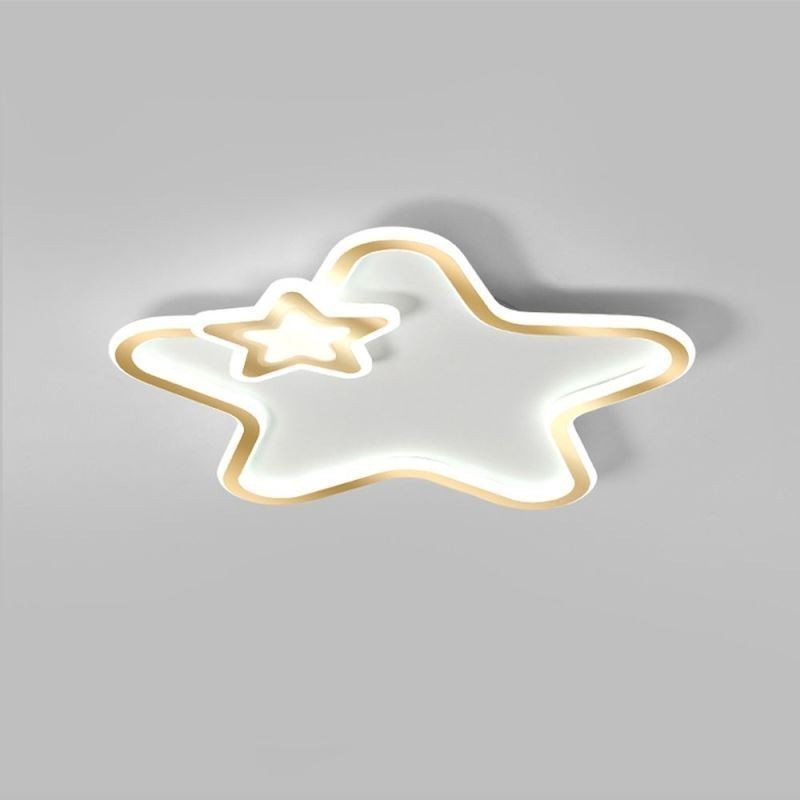 Luminária de teto Creative Star Flush Mount Golden Star