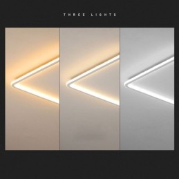 Luminária de teto embutida ultrafina, moderna e minimalista, embutida