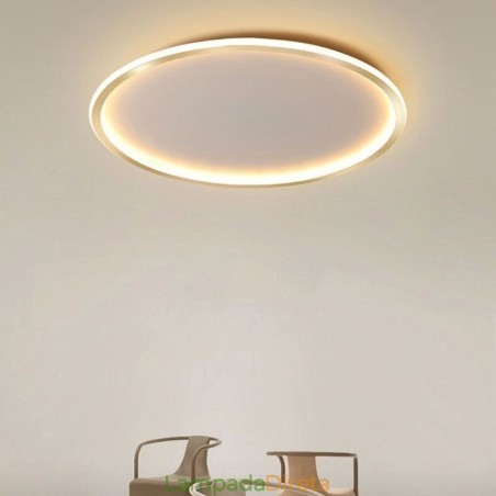 Luminária de teto circular minimalista embutida Luminária de teto circular minimalista embutida