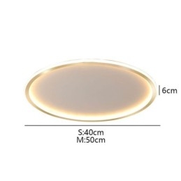 Luminária de teto circular minimalista embutida
