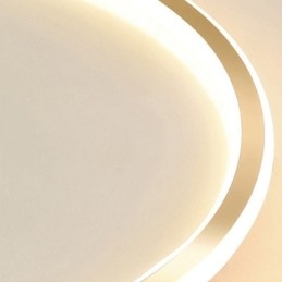 Luminária de teto circular minimalista embutida
