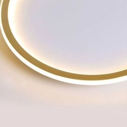 Luminária de teto circular minimalista embutida