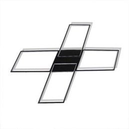 Luminária de teto acrílica minimalista embutida em formato de X