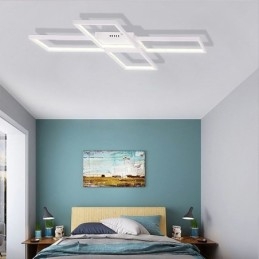 Luminária de teto acrílica minimalista embutida em formato de X