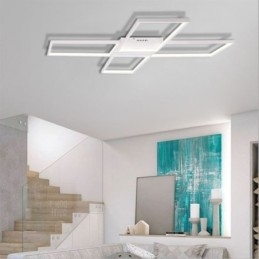 Luminária de teto acrílica minimalista embutida em formato de X