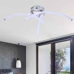 Luminária de teto em forma de arco de acrílico em forma de cruz de montagem embutida simples