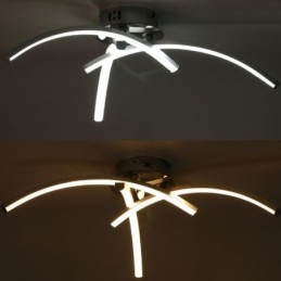 Luminária de teto em forma de arco de acrílico em forma de cruz de montagem embutida simples