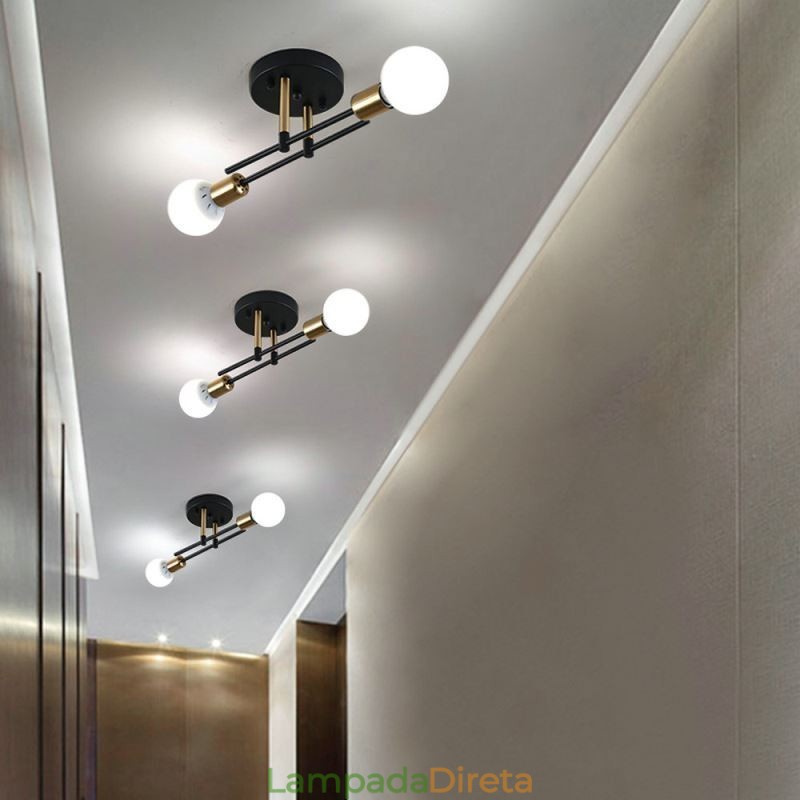 Simples Magic Beans Flush Mount Cruzado Luz de Teto