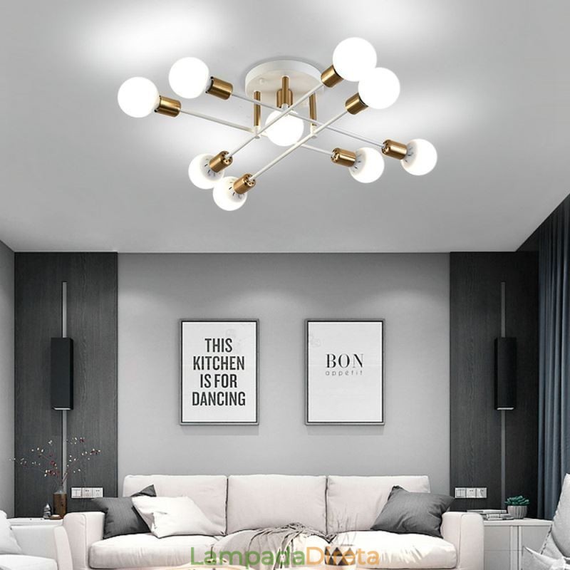 Simples Magic Beans Flush Mount Cruzado Luz de Teto
