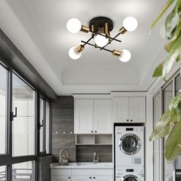 Simples Magic Beans Flush Mount Cruzado Luz de Teto