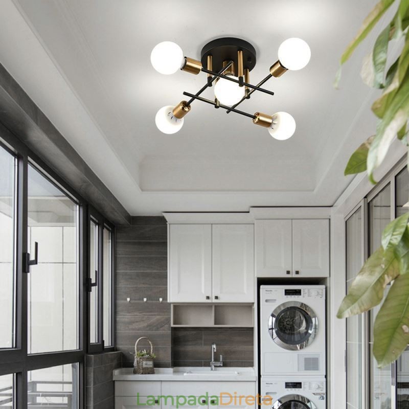 Simples Magic Beans Flush Mount Cruzado Luz de Teto
