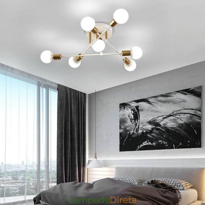 Simples Magic Beans Flush Mount Cruzado Luz de Teto