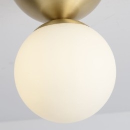 Mini luminária de teto embutida de latão nórdico para iluminação de foyer