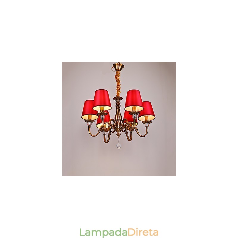 Lustre Moderno Contemporâneo Metal