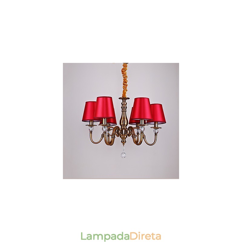 Lustre Moderno Contemporâneo Metal
