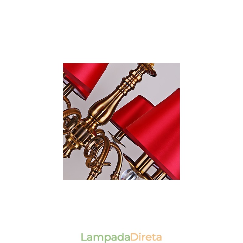 Lustre Moderno Contemporâneo Metal