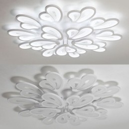 Luminária de teto em acrílico em formato de pétala, moderna e simples, embutida