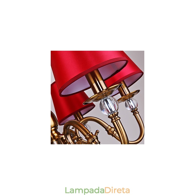 Lustre Moderno Contemporâneo Metal