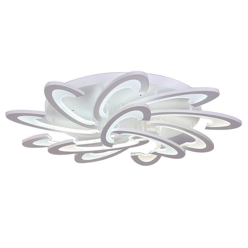 Luminária de teto moderna e simples de acrílico com moinho de vento embutido