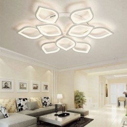 Luminária de teto em acrílico moderna e simples com pétala embutida