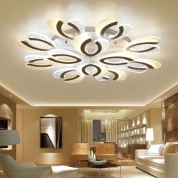 Luminária de teto em acrílico em formato de coração, moderna e simples, embutida
