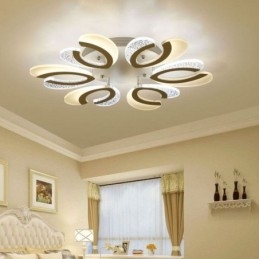 Luminária de teto em acrílico em formato de coração, moderna e simples, embutida