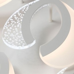 Luminária de teto em acrílico em formato de coração, moderna e simples, embutida