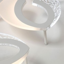 Luminária de teto em acrílico em formato de coração, moderna e simples, embutida