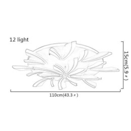 Luminária de teto simples embutida moderna Dandelion