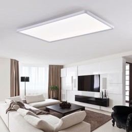 Painel nórdico de luz embutida super fina lâmpada de teto branca