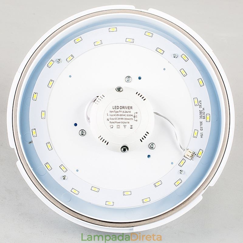 Luminária de teto redonda criativa embutida para iluminação doméstica