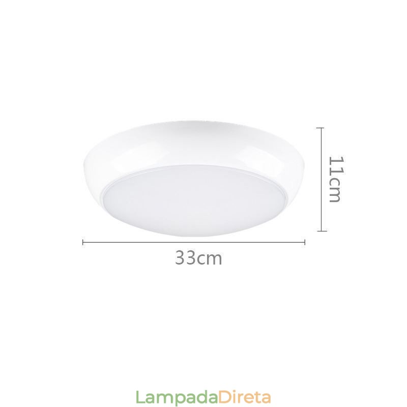 Luminária de teto redonda criativa embutida para iluminação doméstica
