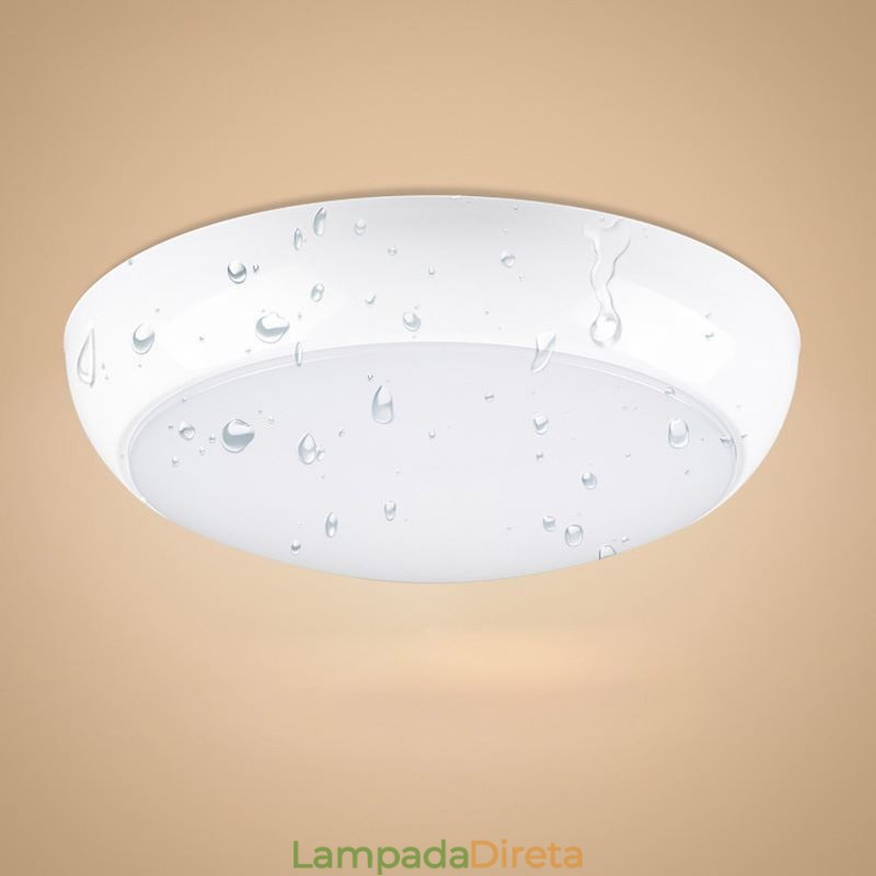 Luminária de teto redonda criativa embutida para iluminação doméstica
